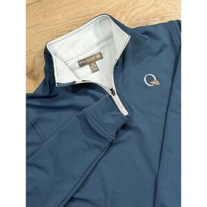 Peter Millar Youth Kids Size M (9-10) Blue 1/4 Zip Pullover Sweater Size M